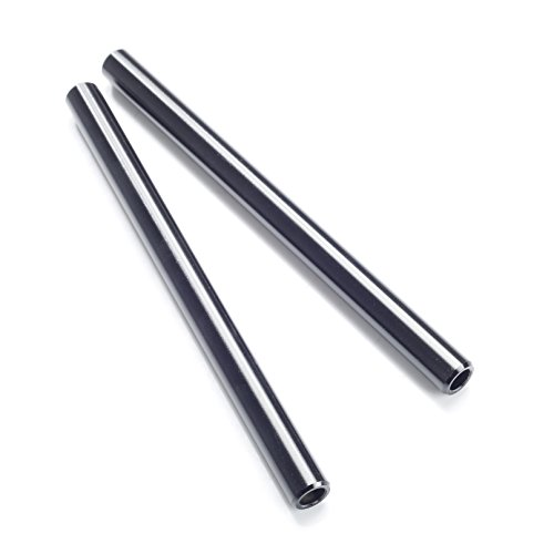 Movo Photo PT8 Set of Two Aluminum 15mm Rods for DSLR Camera Rail System (8