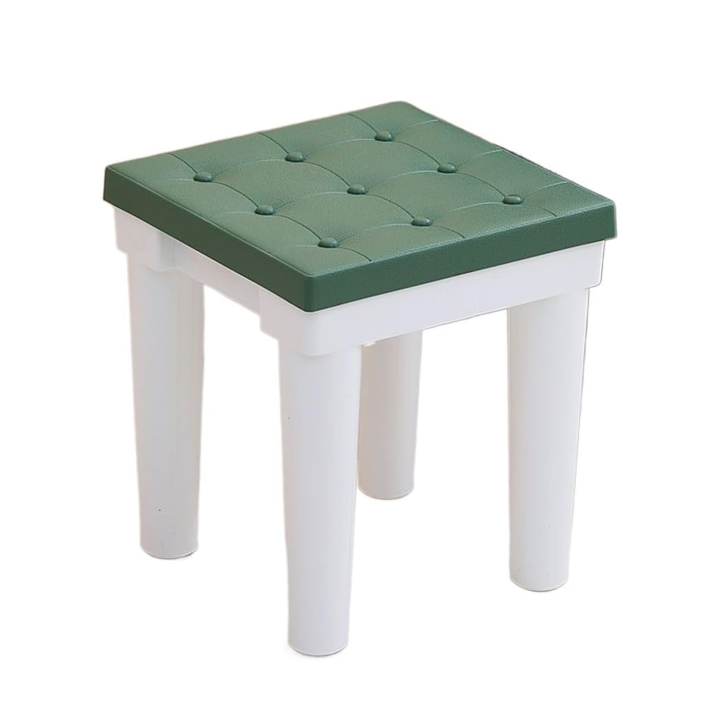 Sgabello da Doccia Piccolo Quadrato, Sgabello da Seduta Piccolo per Il Bagno del Soggiorno di casa, Sgabello Basso per Uso Domestico in plastica Antiscivolo, Sedia da Doccia Robusta e Durevo