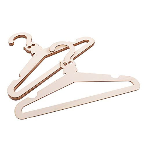 Ciieeo 5Pcs DIY Wooden Animal Design Hangers Creative Clothes Hangers for Nursery Non Slip for Closet Organizer and Shower