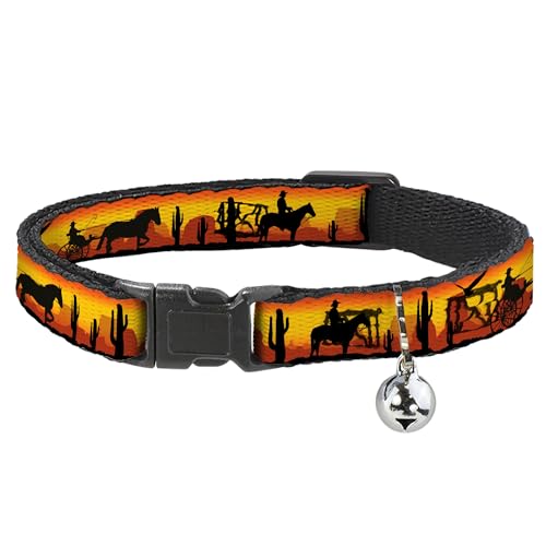 Collar de gato breakaway Buckle-Down de poliéster resistente negro 2