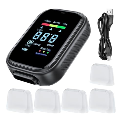 Etilómetro para pruebas de alcohol respiratorias - Monitor digital para etilotest,Etil Preciso - para conducción de senderismo, camping casa viajes