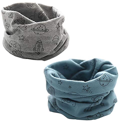 PAADIYA Boomly Baby Loop Schal Kragen Herbst warm Halstücher Baumwollschal O-Ring Nackenwärmer Bandana Rundschal Kinderschal