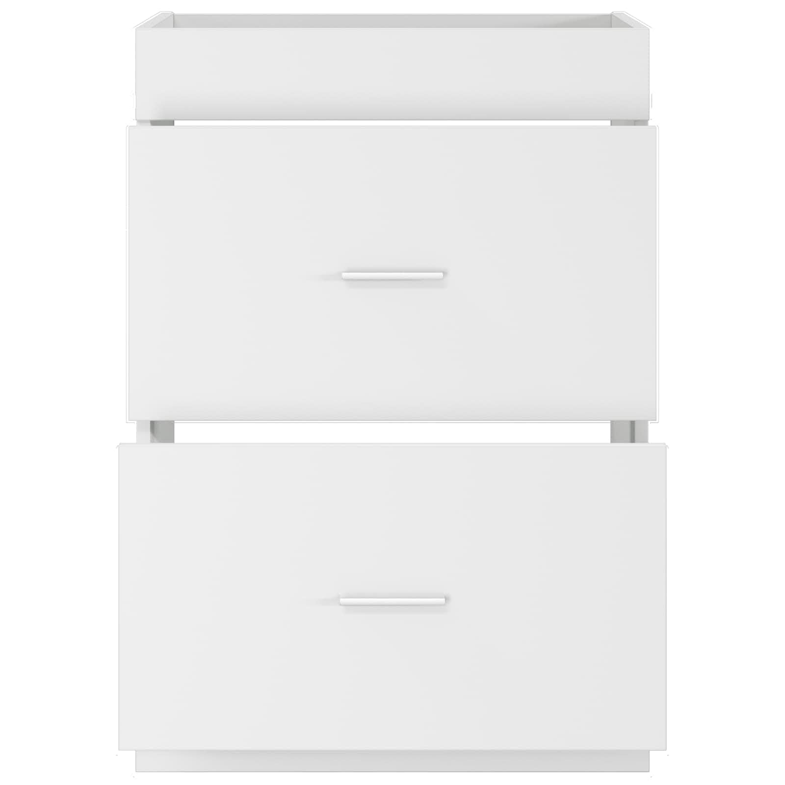 Mobiletto Bagno Sotto Lavabo Bianco 56 x 37,5 x 81 cm