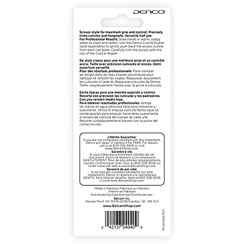 Denco 4" Scissor Style Cuticle Nipper, 2404N
