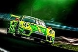 manthey porsche nürburgring  curbs racing shop Kunstdruck/Poster Porsche 911 Manthey Grello ca. 60 x 40 cm