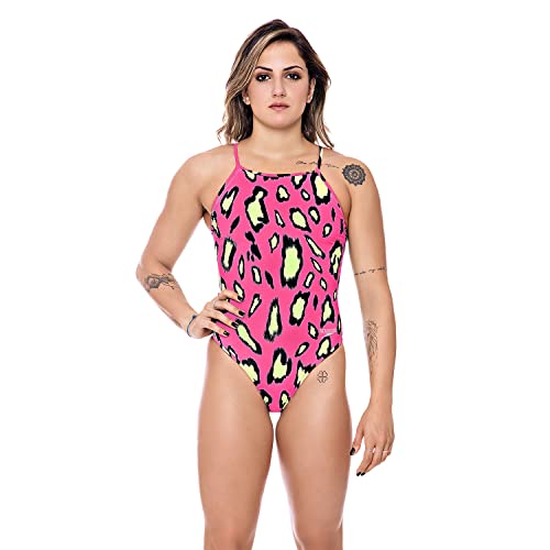 Speedo MAIÔ LEOPARD, 029802, Rosa, G