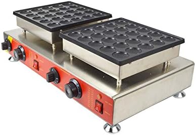 Miniatura 6 de Mini fabricante de panqueques holandés eléctrico comercial 110V 50Holes del fabricante de panqueques