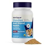 Vetnique Glandex for Dogs Anal Gland Powder, Support for Scooting & Fishy Odor, Boot The Scoot Fiber Supplement, Pumpkin Powder & Probiotics for Dogs with Digestive Enzymes (2.5oz Powder, Beef Liver)