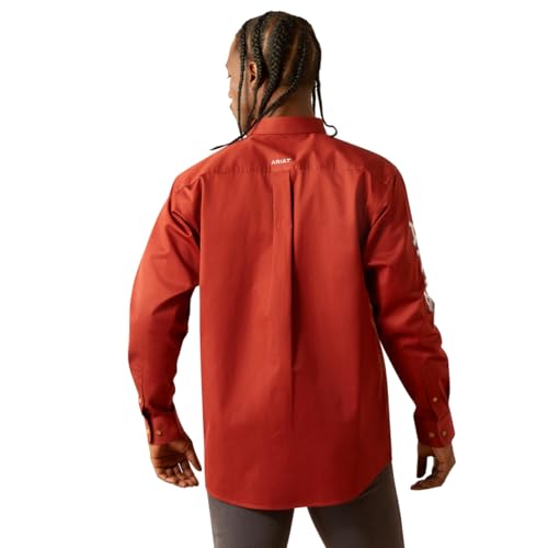 Ariat Men's Team Logo Twill Classic Fit Shirt2