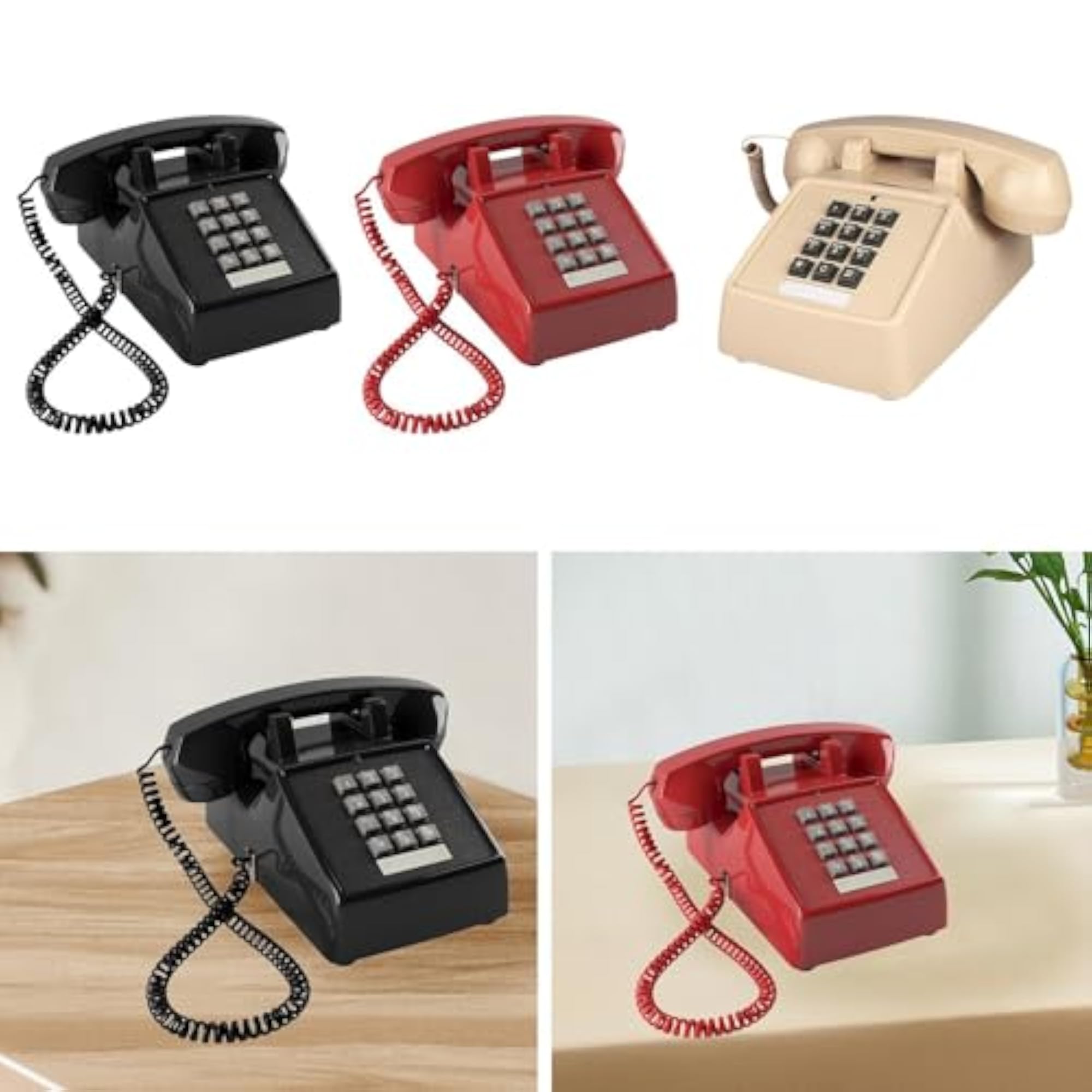 Practical Corded Retro Design Telephone