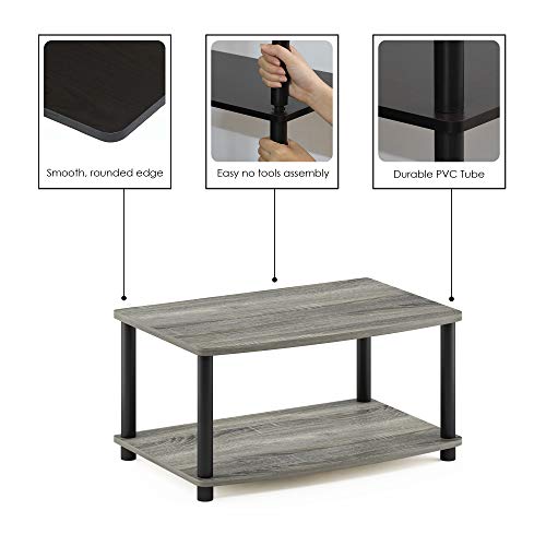 Image of Furinno Turn-N-Tube 2-Tier Printer Table with Storage, Under Desk Printer Stand, Toolless Assembly, for CPU, Work Supplies, Home Office, French Oak