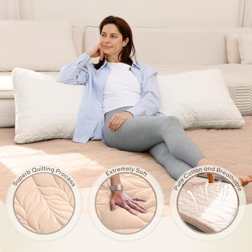 Miniatura 4 de ZonLi Colchón japonés de suelo tamaño matrimonial, tapete de tatami enrollable de 4 pulgadas de grosor con funda lavable 100% algodón, colchón