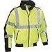 Utility Pro UHV575 High-Vis Waterproof Bomber Jacket with Removable Fleece Liner and Teflon Fabric Protector for Liquid and Stain Repellency, Lime, 2X-Large