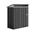 Vongrasig 5 x 3 FT Outdoor Storage Shed, Metal Shed Small Garden Tool Storage Shed with Large Window and Lockable Door for Outside Backyard Patio Lawn (Dark Grey)