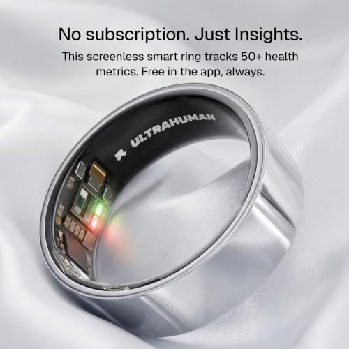 Image of ULTRAHUMAN Ring AIR - Space Silver - Size 11 - Smart Ring | No App Subscription Fee | Size First with Sizing Kit | Sleep, Activity & Heart Rate Tracking | Fitness Ring for Men & Women
