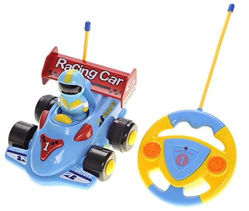 PowerTRC RC Remote Control Formula One Racing Car with Racing Driver Action Figure for Boys & Girls (Blue)