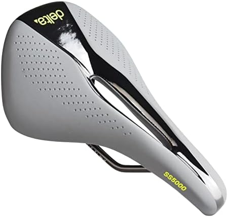 Delta Cycle & Home Comfort Race Bike Seat by Delta Cycle Nose Aggressive Riding Ergonomic Design Longer Faster Ride Weather Resistant Lightweight PU Foam - Easy to Mount (Comfort Shorty Gel Saddle)
