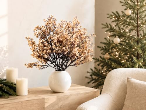 Image of Mandy's 6 Bundles Artificial Champagne Baby's Breath Flowers