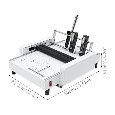 A3 Booklet Maker Automatic Paper Folding and Binding Machine Booklet Folder Stapler Stapling Machine 110V 60W