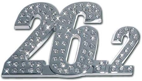 Marathon 26.2 Premium Crystal Metal Auto Emblem