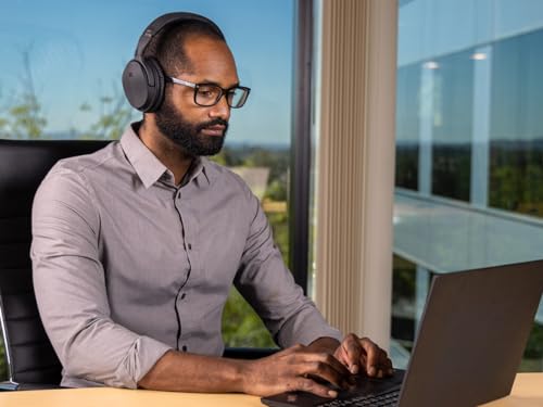 Image of Monoprice Wireless Over Ear Headphones - Active Noise Cancelling (ANC) Bluetooth 5.0, Extended Playtime, Qualcomm aptX Audio, 40mm Drivers, Black
