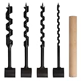 Matériaux de Haute Qualité : Les forets hélicoïdaux sont fabriqués en acier à haute résistance pour une durabilité exceptionnelle. Chaque foret est fraisé et soudé de manière professionnelle et pénètre sans effort même le bois le plus dur pour une performance de coupe optimale