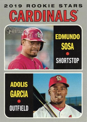 2019 Topps Heritage Baseball 286 Edmundo Sosa/Adolis Garcia Rookie Card