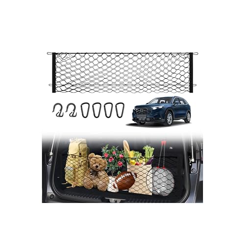 Karltys Cargo Net for Honda CRV 2023-2026 Envelope Style | Elastic Mesh Net | Heavy Duty | Metal Hooks | Honda CR-V Trunk Net Accessories