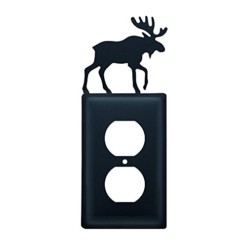 Village Wrought Iron Indoor Accent Moose - Single Outlet Cover