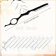 Haar Styling Rasiermesser, Styling Razor Thinning Shaper Friseur Styling Messer Effiliermesser Haar Texturierung Schneidrasier Kamm mit 10 Klingen für den Salon und Heimgebrauch (Schwarz)