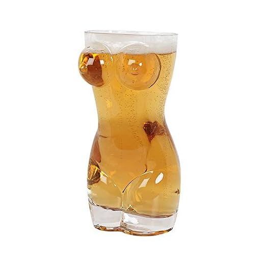 Verre à bière unique et élégant en forme de corps, pour la maison, les clubs, les événements
