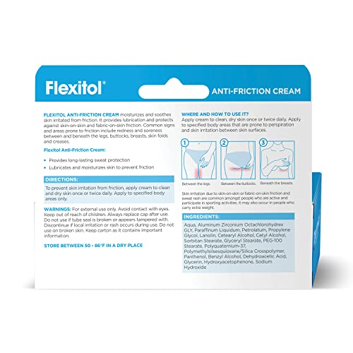 Flexitol Anti-Friction Sweat Protection Anti-Chafing Cream 2.64 Ounce #TOP1