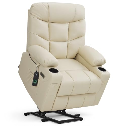 MCombo Power Lift Recliner, Cream White