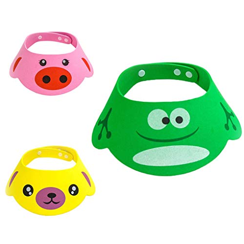 Thicken dos desenhos animados EVA macia do bebê banho de chuveiro Caps Crianças que lavam cabeça de