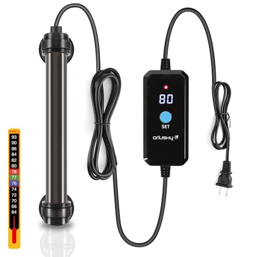 Orlushy 50W �����~�j�����q�[�^�[�A�O���f�W�^���\���R���g���[���[�t�����߉\�ȃA�N�A���E���q�[�^�[�A�ߔM�ی��5-10�K�����̒W��&�C���^���N�p�̖������x�v