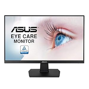 ASUS Eye Care VA27EHE – 27 Zoll Full HD Monitor – Rahmenlos, Flicker-Free, Blaulichtfilter, FreeSync – 75 Hz, 16:9 IPS Panel, 1920×1080 – HDMI, D-Sub