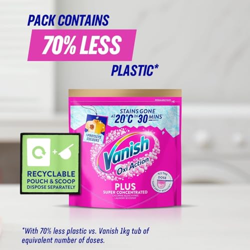 Vanish Stain Remover, Gold Oxi Action Powder Plus, Super Concentrated, 500g, Removes Stains Laundry Detergent Leave Behind, Protects Fabric Colours and Removes Odours, Bleach Free - Image 12