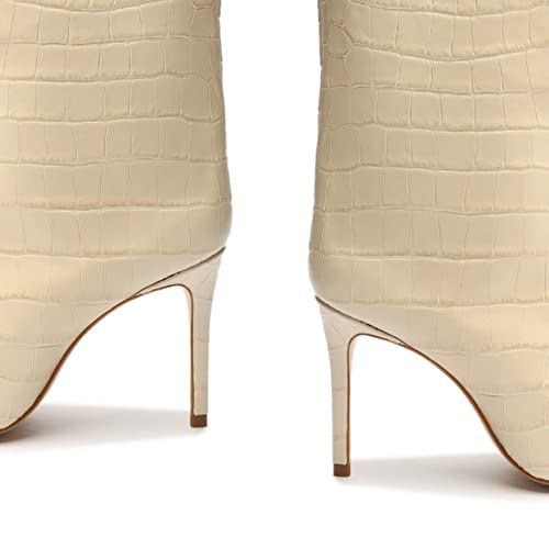 Schutz Women's Maryana Knee High Boots, Eggshell, Size 8.5 #TOP2