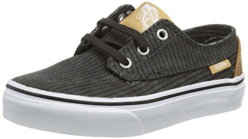 Vans Brigata, Sneakers Basses Mixte Enfant, Noir (Washed Herringbone/Jet Black), 32.5 EU