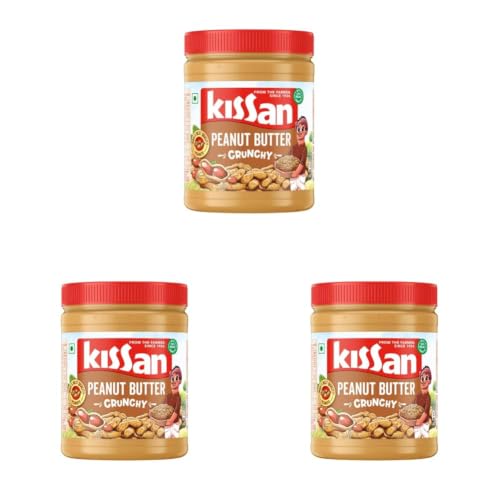 Image of Kissan Crunchy Peanut Butter | High Protein | With Perfectly Roasted Peanuts | Naturally Gluten Free|| 920 g (Pack of 3)