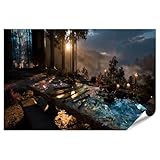 islandburner Premium Poster Mystische Glaswerkstatt Wandbild Wohnzimmer Für Kreative Handwerker - Großformat