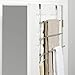 Over-The-Door 3-Tier Towel Bar and 2 Hooks Hanging Storage, No Tools, Satin Nickel