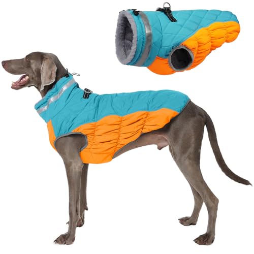 Image of Dog Jackets for Large Dogs, Warm Dog Winter Coat with Harness, XL
