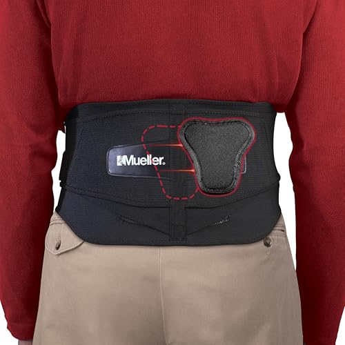 Image of MUELLER Sports Medicine Lumbar Back Brace with Removable Pad, Ideal for Upper and Lower Back Pain, Relief & Support for Men and Women, Strains, Sciatica, Scoliosis