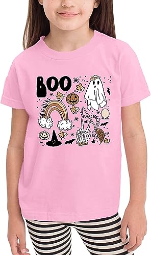 Toddler Boys Girls Halloween T Shirt Halloween Boo Shirt Pumpkin Shirts Cute Retro Tee Tops2