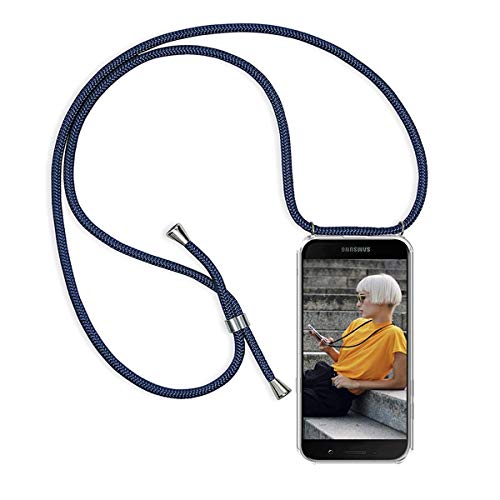 FMPCUON Funda Compatible with Samsung Galaxy A2 Core Case Transparente Silicona TPU Cover - Carcasa de movil con Cuerda para Colgar [Ultra Fina Caso + Vidrio Templado] [Garantía de por Vida]