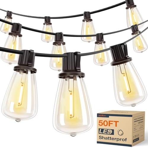 addlon 50FT LED Outdoor String Lights miniatura 2