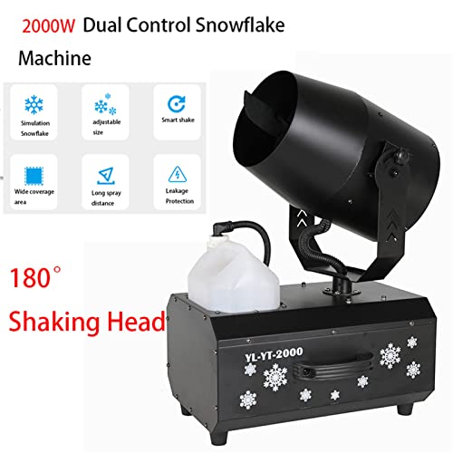 Máquina comercial de nieve de 2000 W para exteriores, fabricante de copos de nieve con control remoto para Navidad, bodas, fiestas infantiles miniatura 3