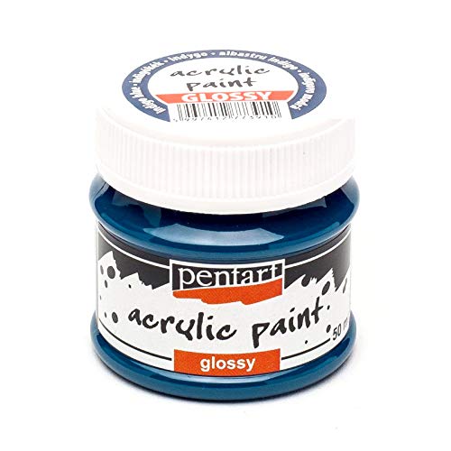 Zita´s Creative Acrylfarbe glänzend 50ml - Indigo blau. Glanzfarbe, Bastelfarbe, Acrylfarbe Zita´s Creative Acrylfarbe glänzend 50ml - Indigo blau. Glanzfarbe, Bastelfarbe, Acrylfarbe
