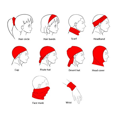 Seamless Face Mask| Bandana for Dust| Headband | Magic Scarf| Head Wrap| Windproof Neck Warmer| Neck Gaiter| Balaclava| Headwear | Animal Sweatband For Music Festivals, Raves, Outdoors (gorilla)